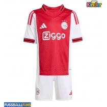 Ajax Oscar Gloukh #10 Heimtrikotsatz Kinder 2025-26 Kurzarm (+ Kurze Hosen)